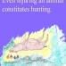 Hunting is crime