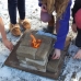 Brookwood Students Try out 16 Brick Rocket Stove