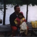 My father and I at our cottage